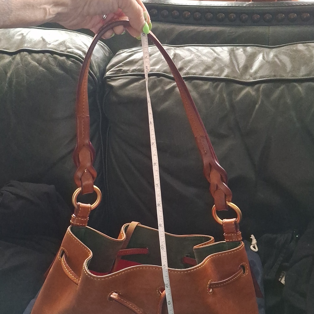 Dooney & Bourke Tan Leather Shoulder Bag - Picture 15 of 17